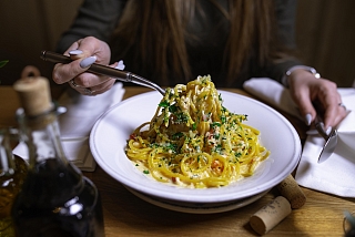 Спагетти с Камчатским крабом